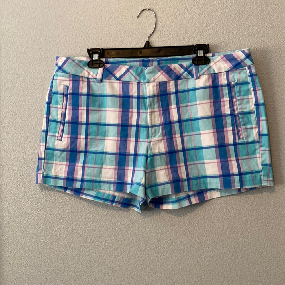 Multicolor Striped Summer Shorts Size 16